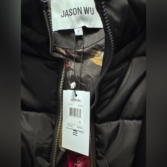 Jason Wu Double Layer Parka Jacket Attached
Hood Zip & Snap Close Floral Lining - Picture 2 of 10